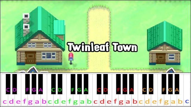 Twinleaf Town (Pokémon Diamond & Pearl) Piano / Keyboard Easy Letter Notes for Beginners