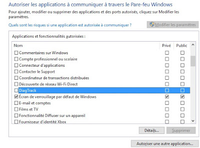Windows 10 diagtrack et pare feu