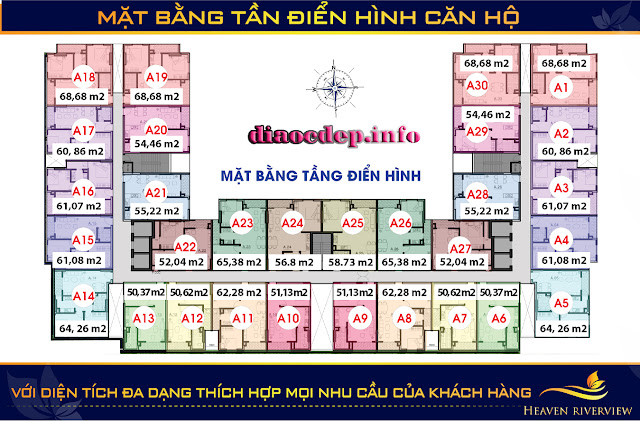 mat bang tang dien hinh can ho Heaven RiverView