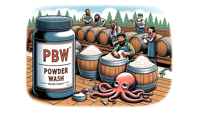 PBW powdered brewery wash for cleaning brewin equipment