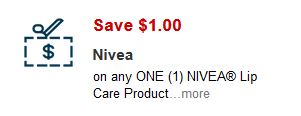 Nivea Lip Care CVS APP ONLY MFR Coupon (go to CVS App)