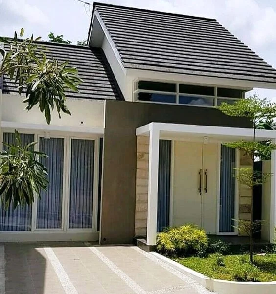 20 Inspirasi Rumah Minimalis 1 Lantai Dengan Atap Pelana