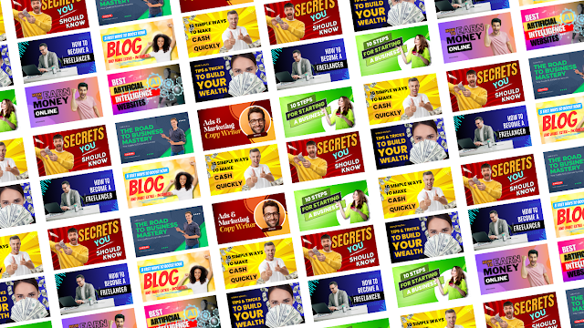 10 Professional Business-Themed YouTube Thumbnails – Download in PSD Format