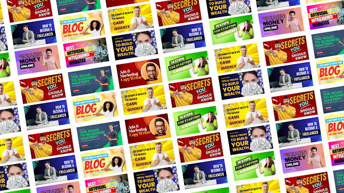 10 Professional Business-Themed YouTube Thumbnails – Download in PSD Format