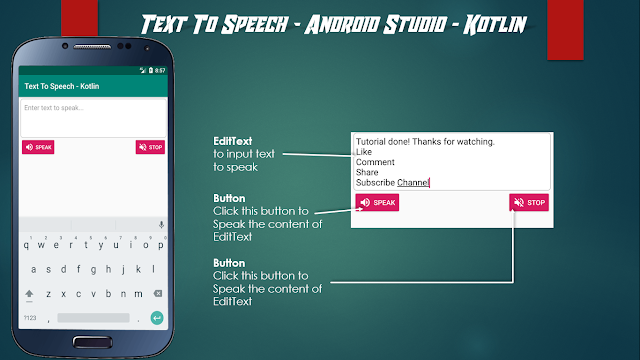 Text To Speech - Android Studio - Kotlin