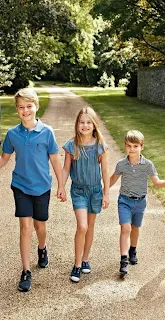 Christmas card of the Prince and Princess of Wales