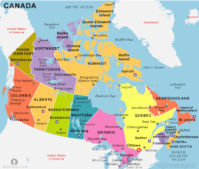 Canada Map Political City