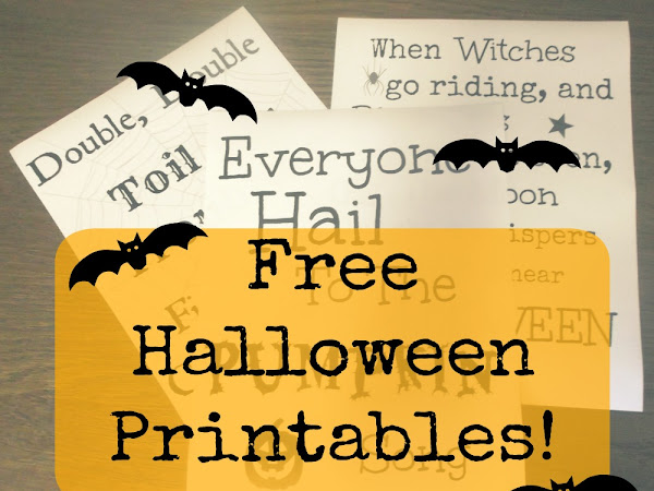 3 Free Halloween Printables!