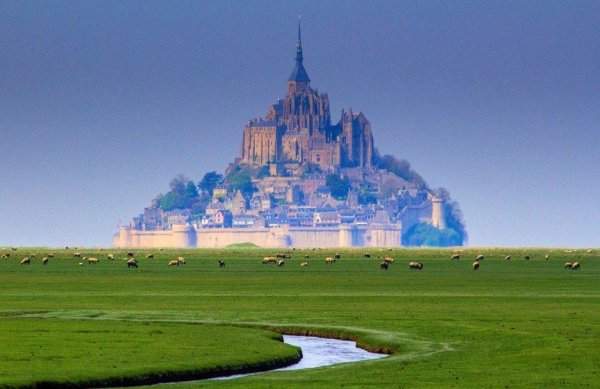 Island-fortress of Mont Saint-Michel, France