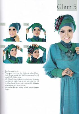 Cara Memakai Hijab Glamour  Cara Memakai Jilbab