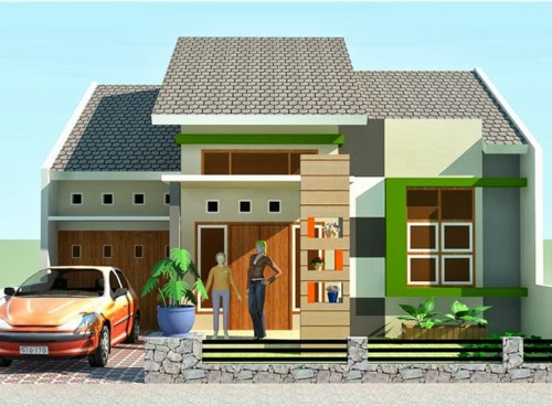 Contoh desain rumah minimalis type 60