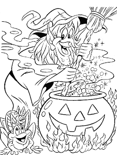 Witch Coloring Pages