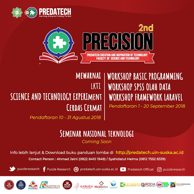 Buruan Daftarkan Diri dan TIM kau untuk mewakili Sekolahmu dalam program bergensi PRECISION PRECISION 2nd Hadir Kembali dan Daftarkan Dirimu Segera!