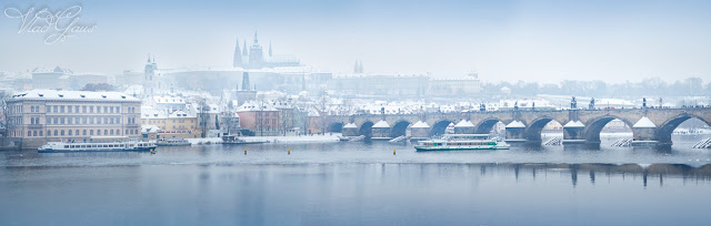Прага зимой - панорама