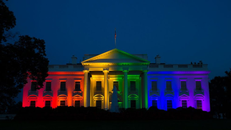 White House dons rainbow hues