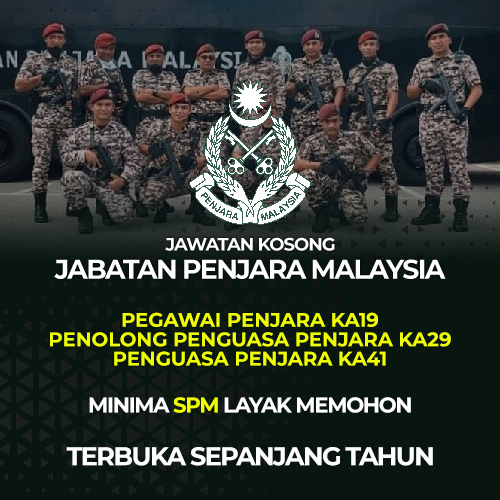 Jawatan Kosong 2023 Jabatan Penjara Malaysia