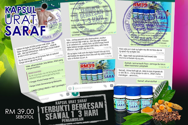 Kapsul Urat Saraf ( 100% Herba Akar Kayu Kampung )