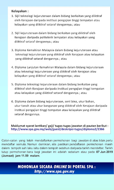 Permohonan Jawatan Kosong Penolong Pegawai Latihan Vokasional DV29 2019