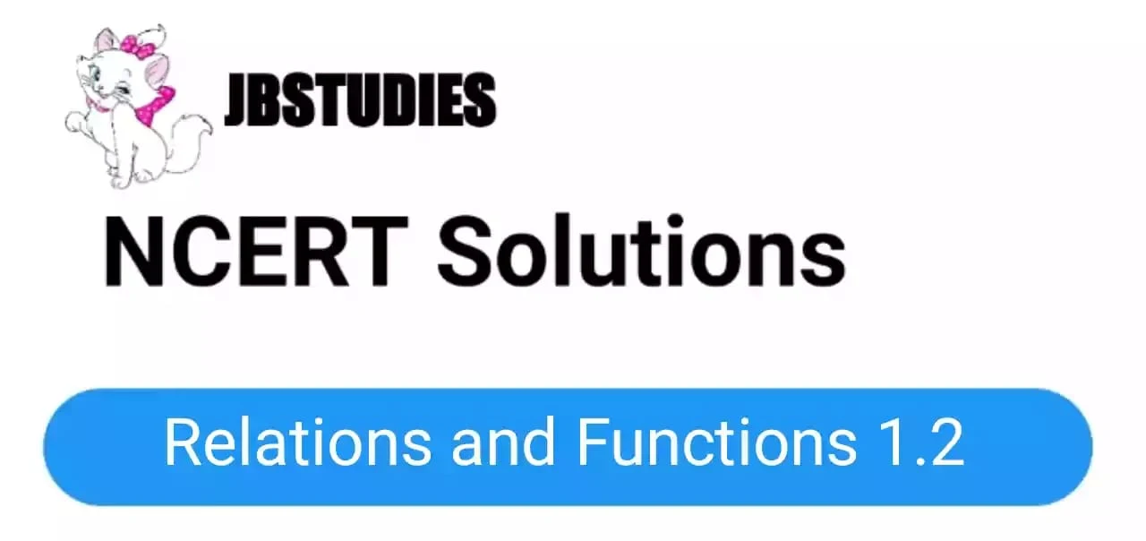 Solutions Class 12 maths Chapter-1(Relation And Functions)Exercise 1.2