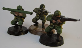 Converted Heroscape Airborne Elite, Weird War II pulp miniatures