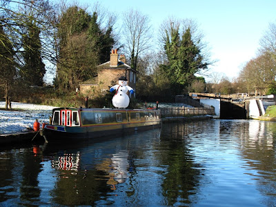 Winter canal scene