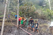  Tim Gabungan TNI Polri, Damkar Bersama Masyarakat Berhasil Padamkan Api, Kebakaran Lahan di Dusun Panopa, Tana Toraja