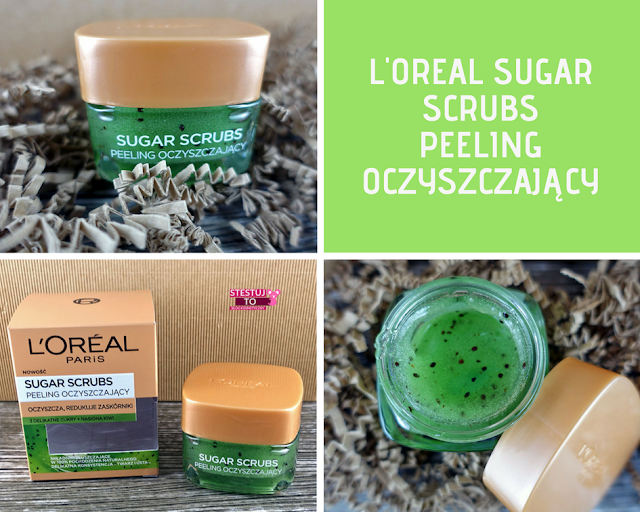 loreal sugar scrubs peelingi do twarzy peeling oczyszczajacy