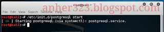 /etc/init.d/postgresql start