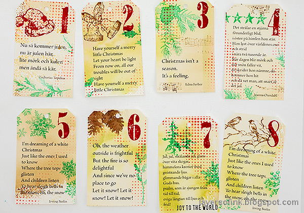 Layers of ink - December Countdown Calendar 2022 tutorial by Anna-Karin Evaldsson.