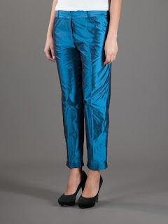 taffeta pants as bottom wear