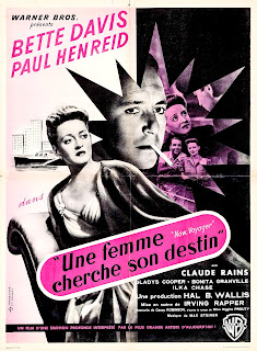 UNE FEMME CHERCHE SON DESTIN. Cartel: 60 x 80 cms. Francia. Diseño: Paul Fromentier, Edgard Derouet. Imprenta: Imp. Helio-Cachan, Cachan, Seine. LA EXTRAÑA PASAJERA. Now, Voyager. 1942. Estados Unidos. Dirección: Irving Rapper. Reparto: Bette Davis, Paul Henreid, Claude Rains, Gladys Cooper, Bonita Granville, John Loder, Ilka Chase, Janis Wilson, Lee Patrick, Franklin Pangborn.