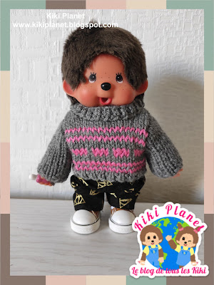 kiki Monchhichi tricot handmade fait main