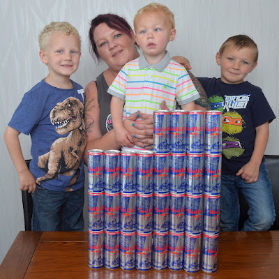 british woman drinks 28 cans of red bull