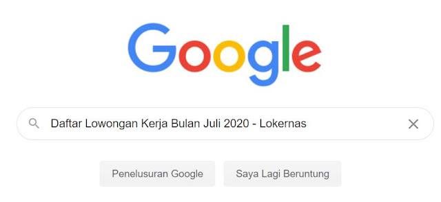 Daftar Lowongan Kerja Bulan Juli 2020