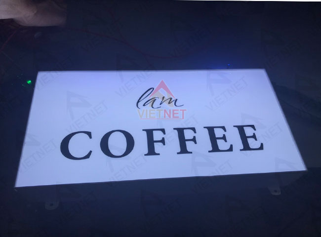 hộp đèn quảng cáo Lam Coffee