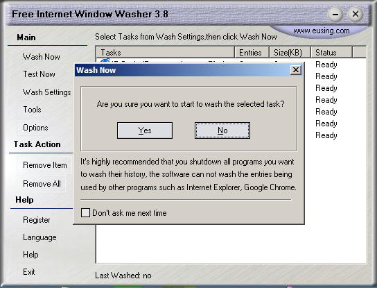 كيف تقوم بتسريع وتنظيف المتصفح مع أداة Free Internet Window Washer