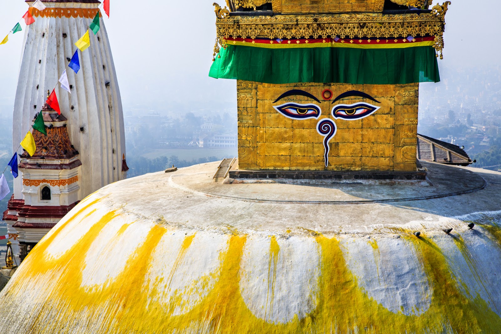 Swayambhunath Stupa called monkey temple is the world heritage sites of nepal