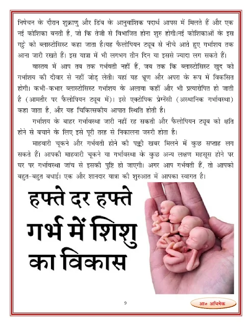 गर्भ में शिशु का विकास (Baby Development in The Womb)