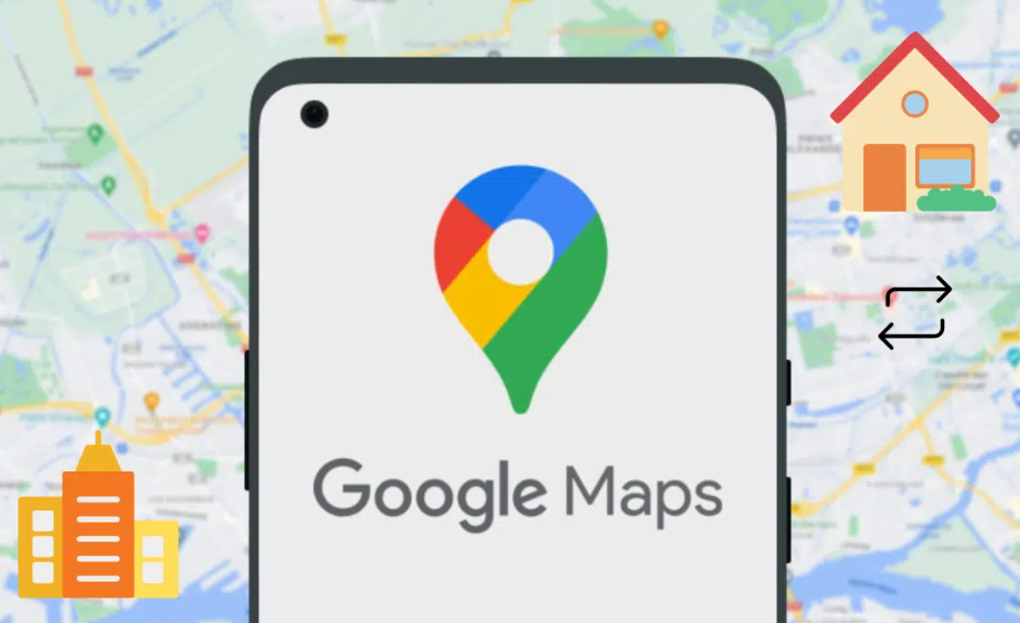 How can you change your home or company address in Google Maps?