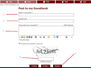 Daftar Footprint untuk mendapatkan backlink dari Guestbook