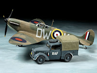 Tamiya 1/48 SPITFIRE Mk.I & LIGHT UTILITY CAR (25211) Color Guide & Paint Conversion Chart