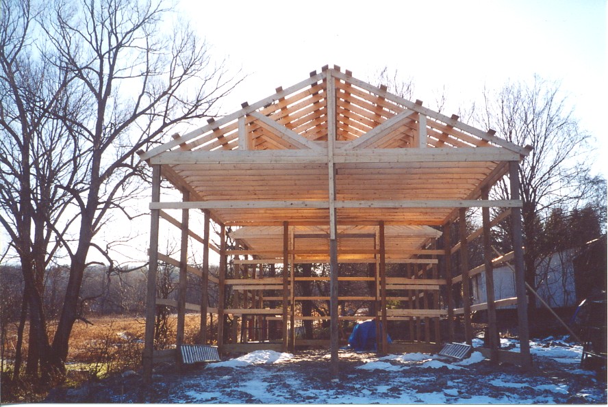 Open-Sided Pole Barn