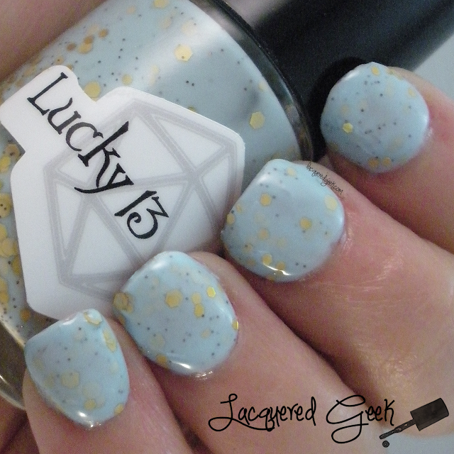 Lucky 13 Lacquer Softening the Bad Things nail polish swatch