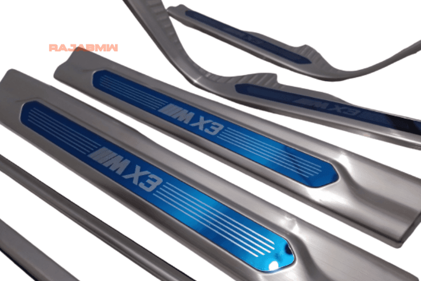 Door Sill Plate X3 2018 G01 Logo ///MX3 Bahan Stainless