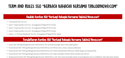 Berbagi Bahagia Bersama TabloidNova.com