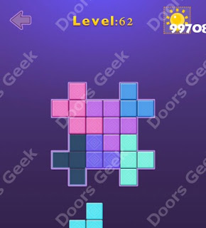 Cheats, Solutions, Walkthrough for Move Blocks Easy Level 62