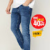 Tapered Full-Length Slim Jeans For Men
