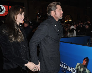 Brad Pitt and Angelina Jolie at the Paris premiere of 