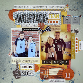 SRM Stickers Blog - Basketball is Life by Shannon - #layout #basketball #sports #stickers