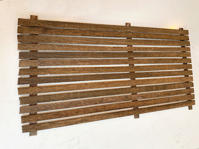 wooden slat rectangle